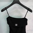 Knit Cardigan And Skirt Three-Piece Set - Black - View 7