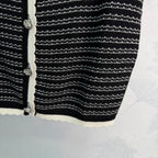 Contrast-Trim Knit Cardigan - View 7
