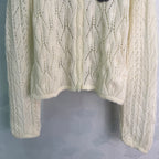 Cable-Knit Zip Cardigan - View 6