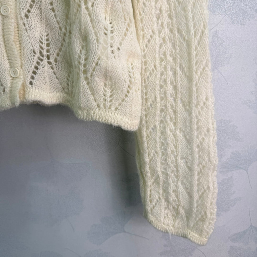 Cable-Knit Zip Cardigan - View 7