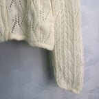 Cable-Knit Zip Cardigan - View 7