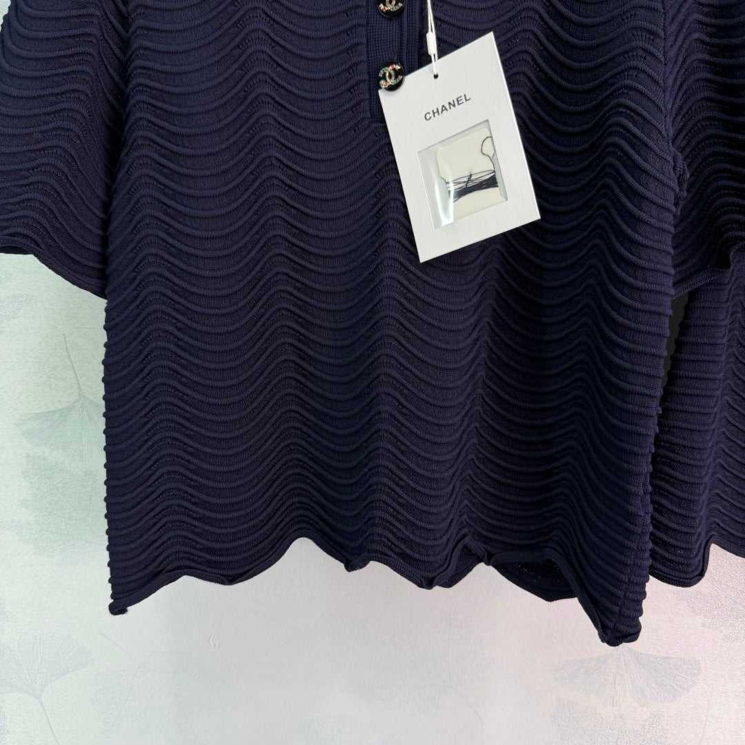 Knit Polo And Shorts Set - View 5