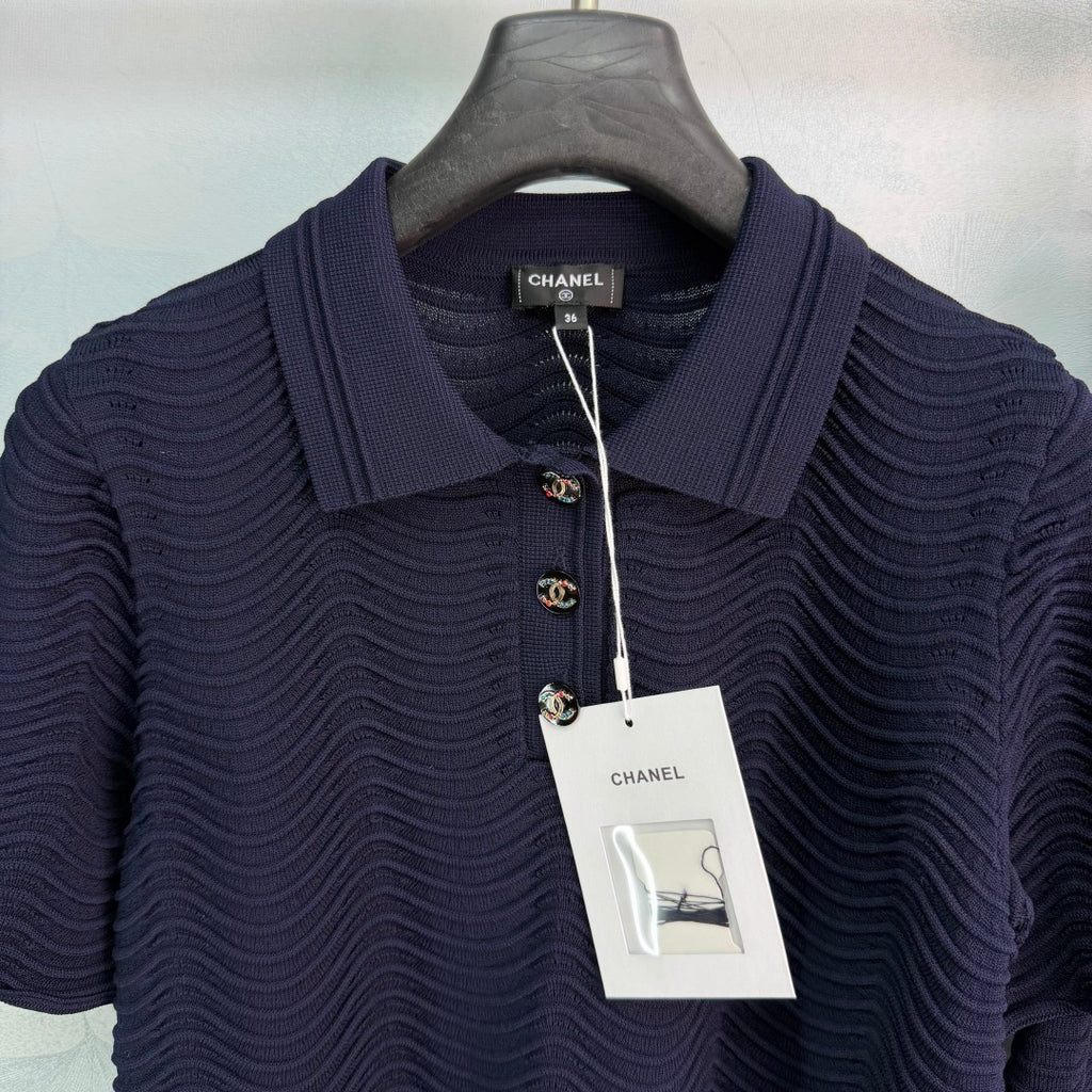 Knit Polo And Shorts Set - View 2