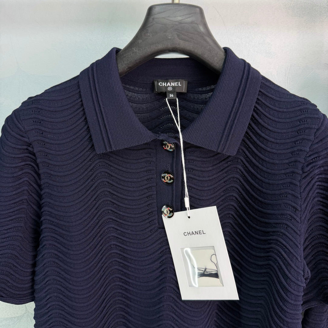Knit Polo And Shorts Set - View 2