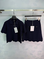 Knit Polo And Shorts Set - View 1