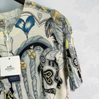 Baroque Print Silk Blouse - View 3