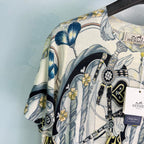 Baroque Print Silk Blouse - View 4