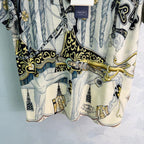 Baroque Print Silk Blouse - View 6