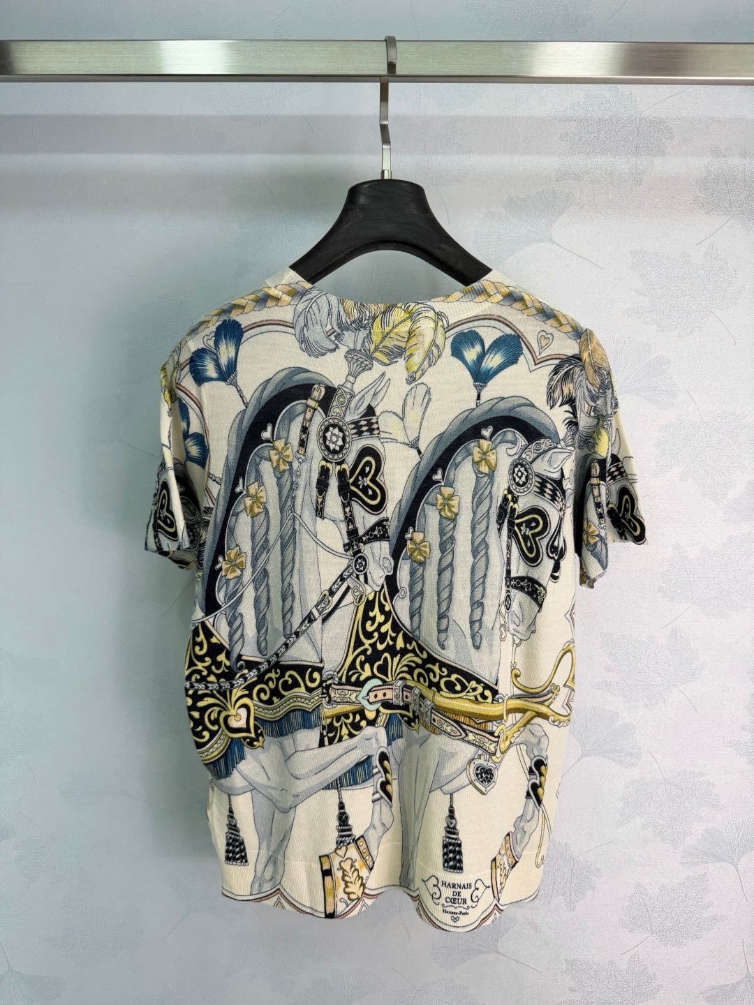 Baroque Print Silk Blouse - View 9