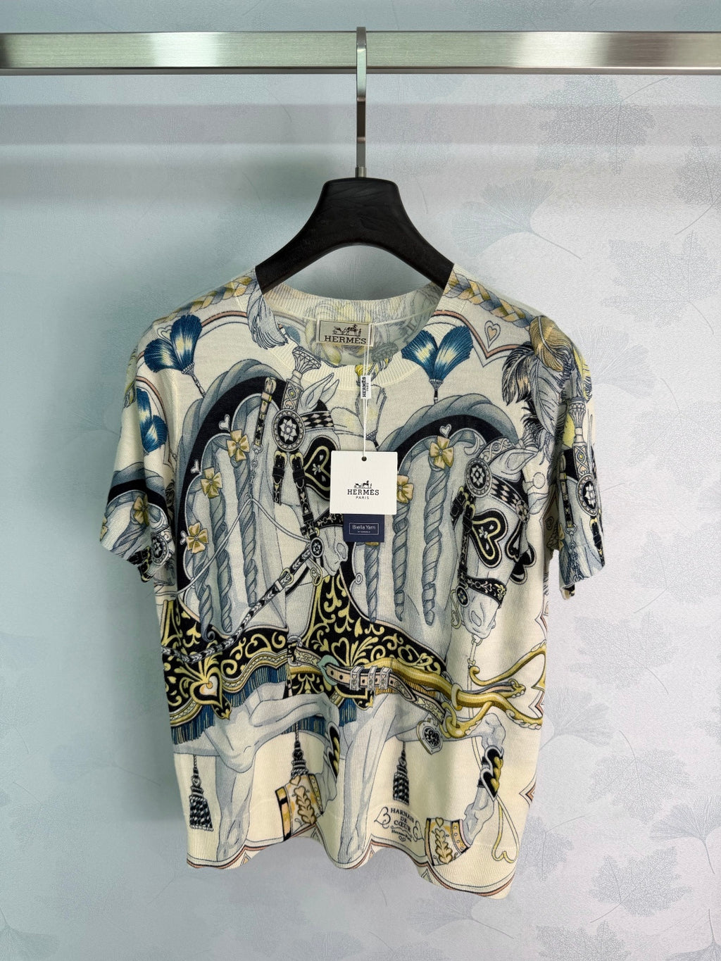 Baroque Print Silk Blouse - View 1