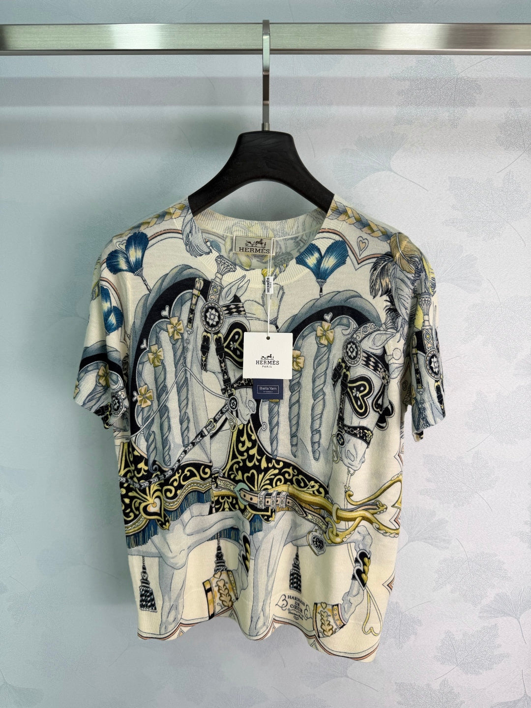 Baroque Print Silk Blouse - View 1