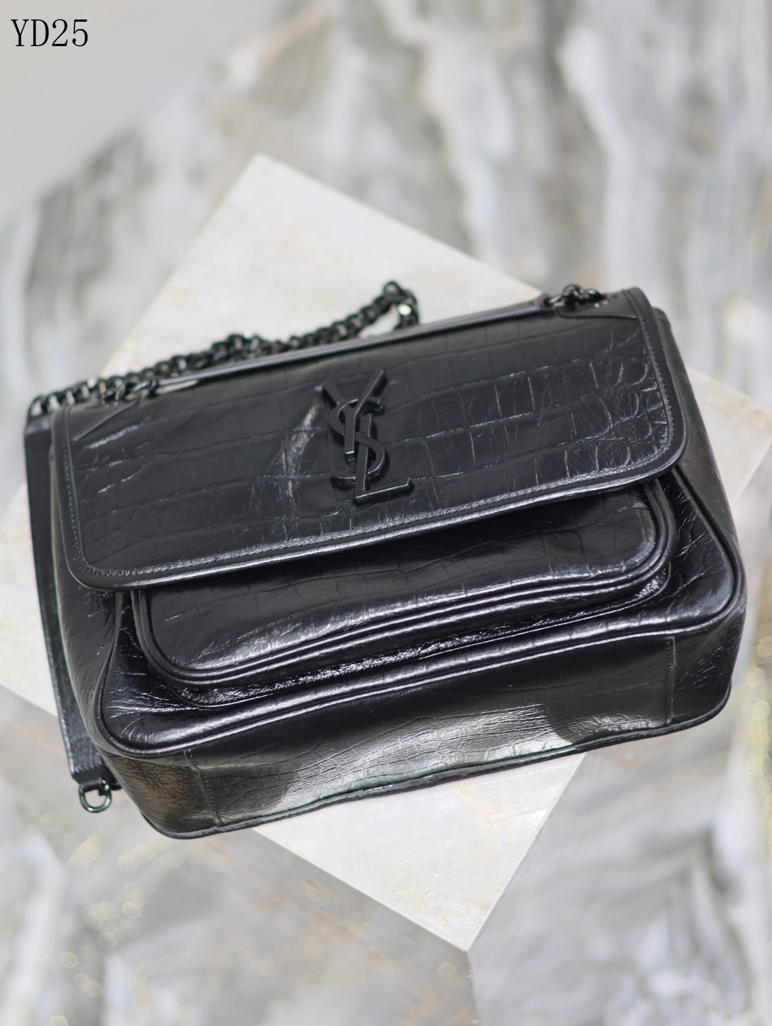 Niki Crocodile Leather Bag