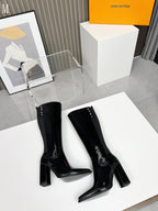 Patent Leather Tall Boots
