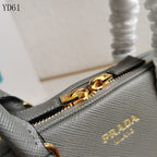 Saffiano Leather Top Handle Bag 32cm