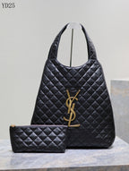 Quilted Oversized Tote Bag