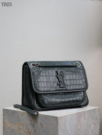 Niki Crocodile Leather Bag