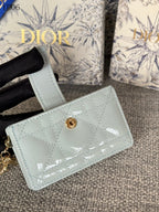 Quilted Leather Compact Wallet