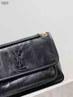 Niki Medium Patent Leather Shoulder Bag