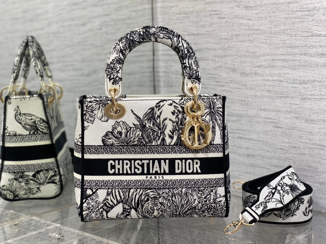 Embroidered Canvas Tote Bag