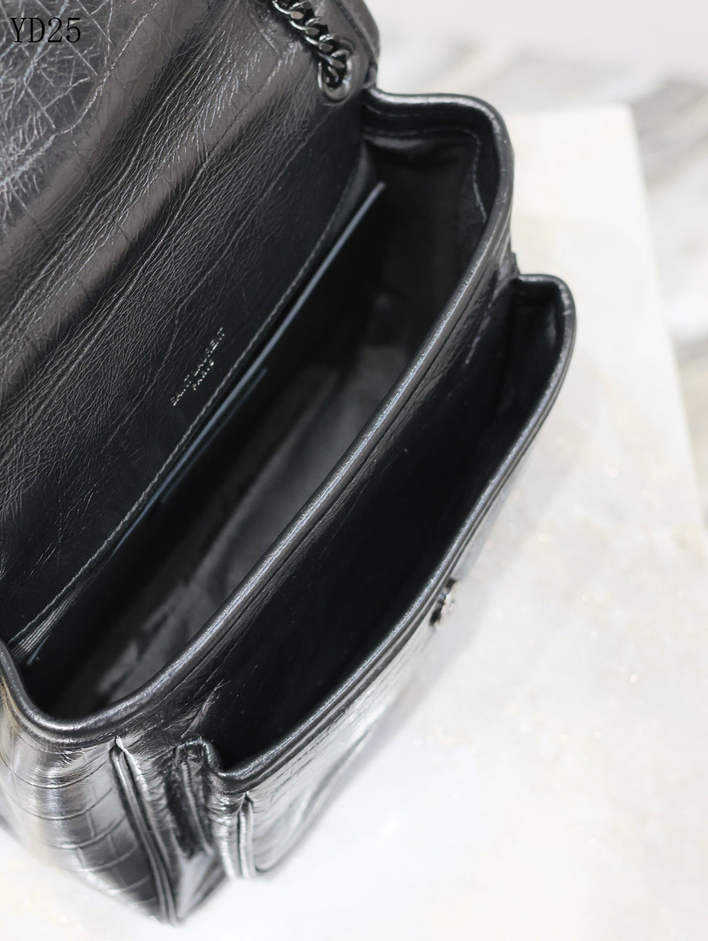 Niki Medium Patent Leather Shoulder Bag