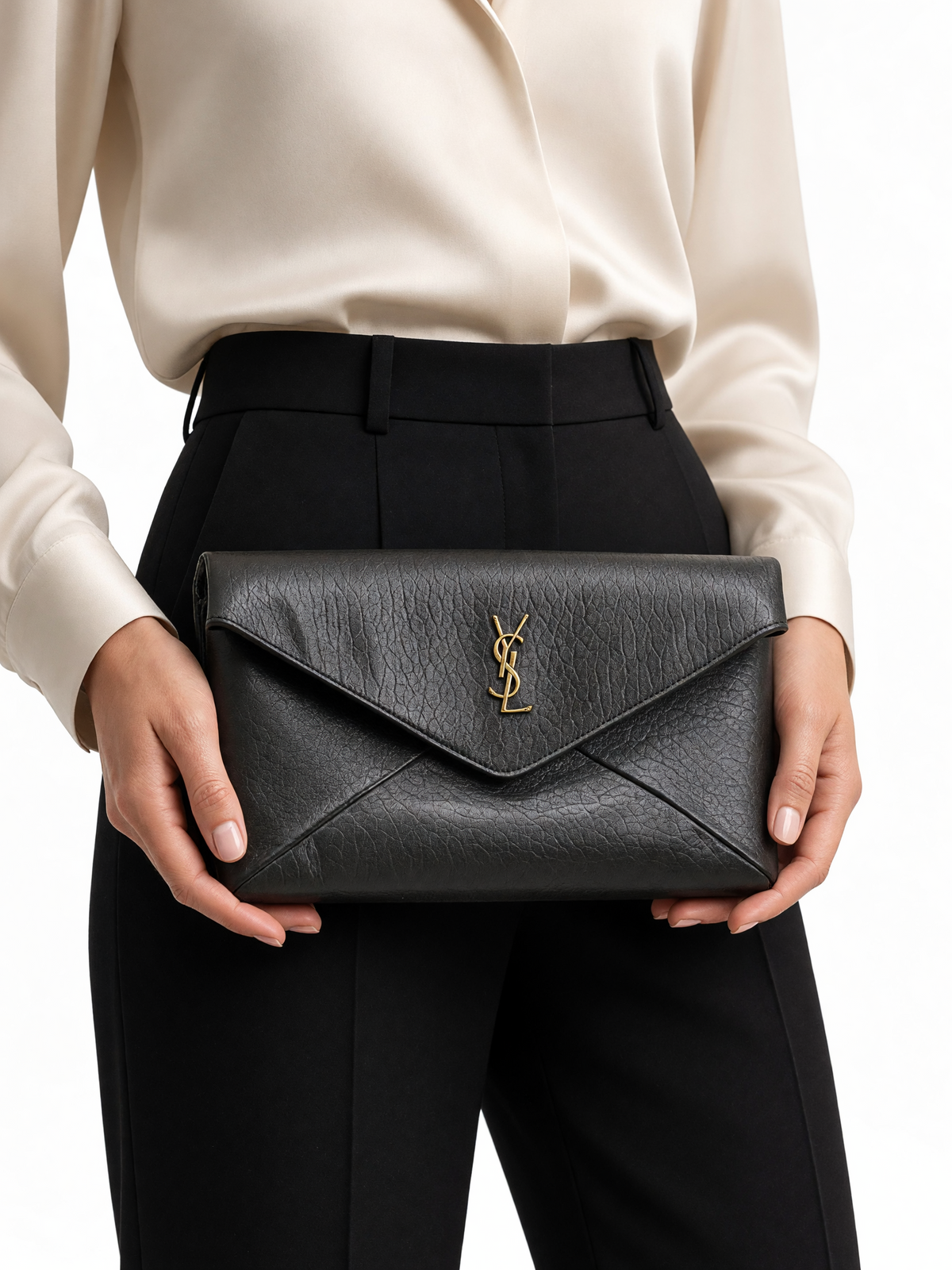 Leather Envelope Clutch 29.5cm