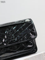 Niki Medium Patent Leather Shoulder Bag