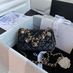 Quilted Coco Charm Flap Bag