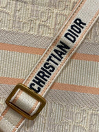 Canvas Tote Bag with Leather Trim