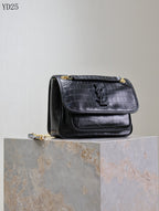 Niki Medium Patent Leather Shoulder Bag
