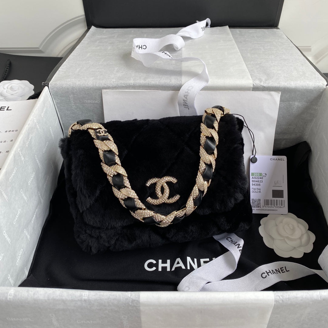 Shearling Flap Bag