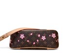 SWORD LUXURY Louis Vuitton x Murakami Boulogne çanta, ikonik Monogram kanvas ve pembe kiraz çiçeği desenli tasarım.