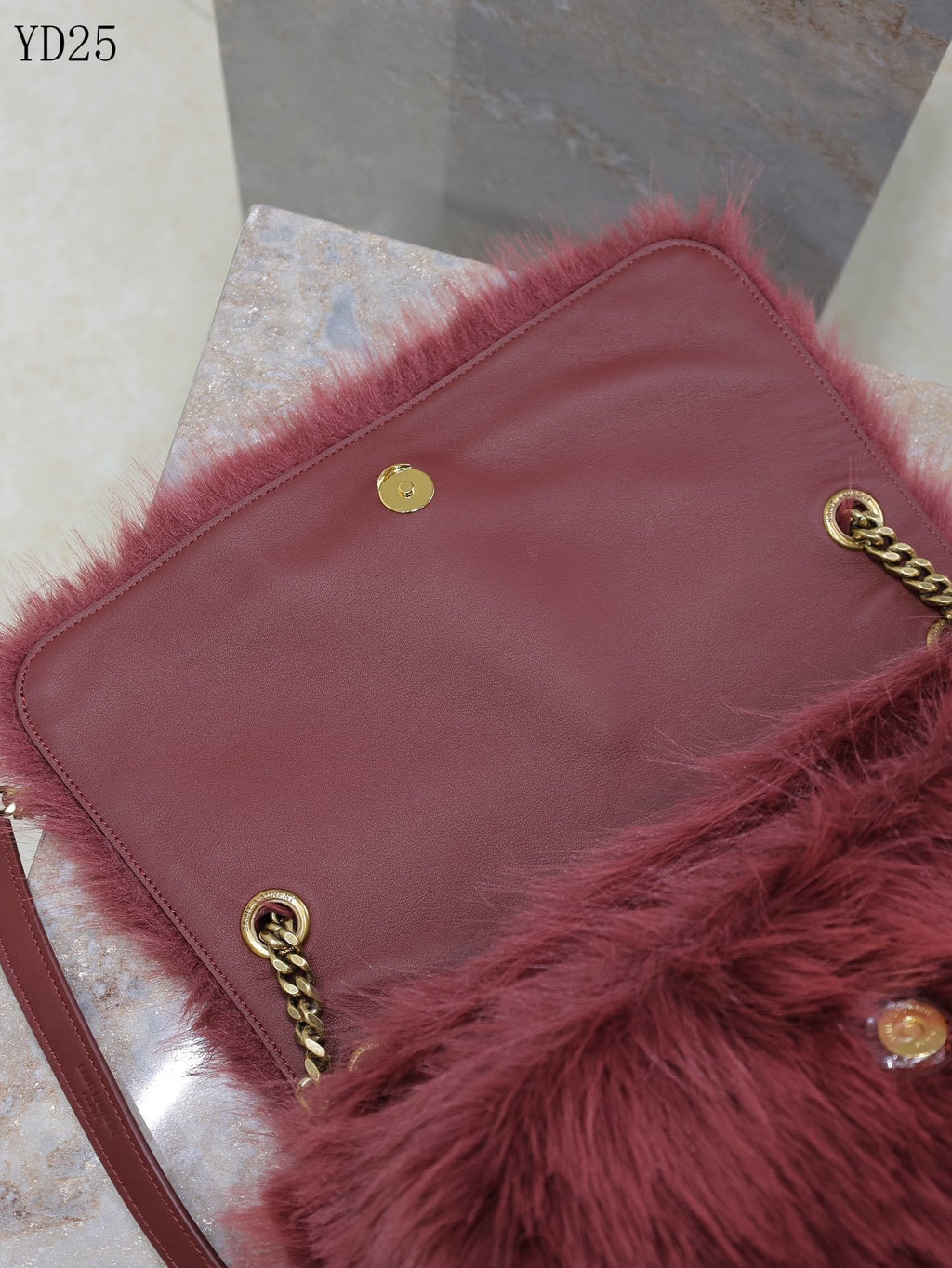 Niki Medium in Shearling Bag