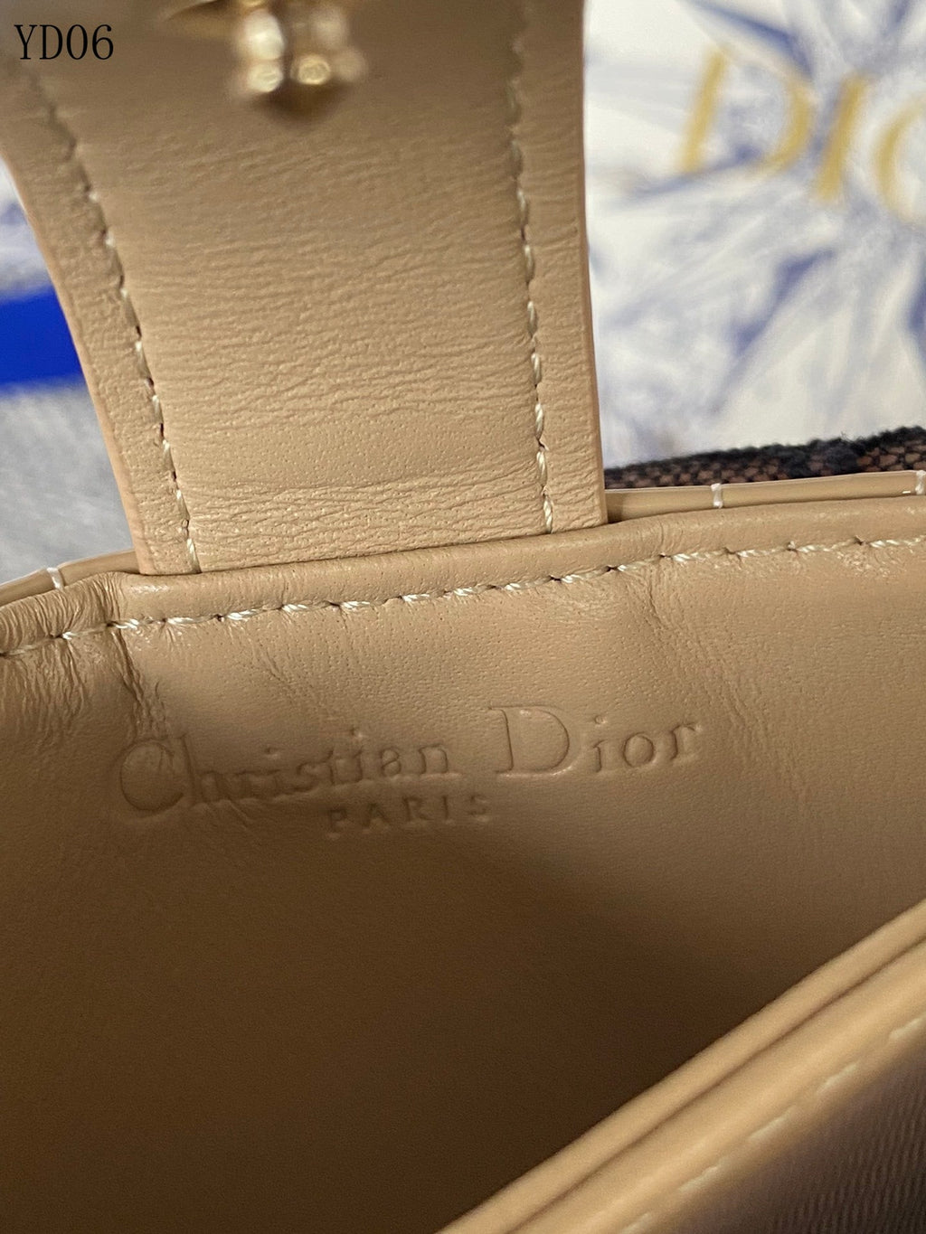 Quilted Leather Compact Wallet