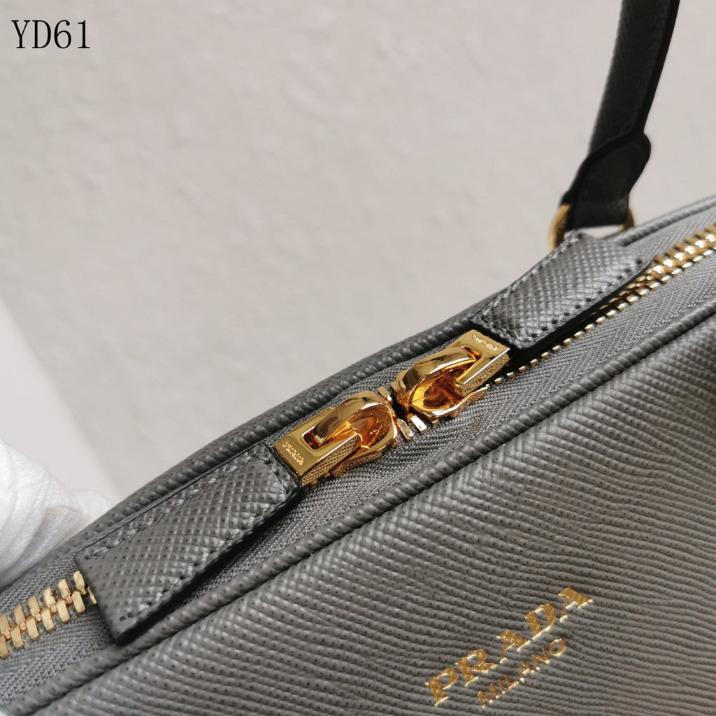 Saffiano Leather Top Handle Bag