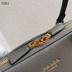 Saffiano Leather Top Handle Bag