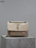 Niki Medium Patent Leather Shoulder Bag