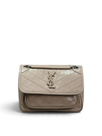 Niki Medium Patent Leather Shoulder Bag