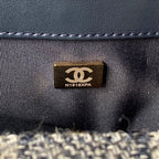 Tweed Flap Shoulder Bag