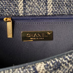 Tweed Flap Shoulder Bag