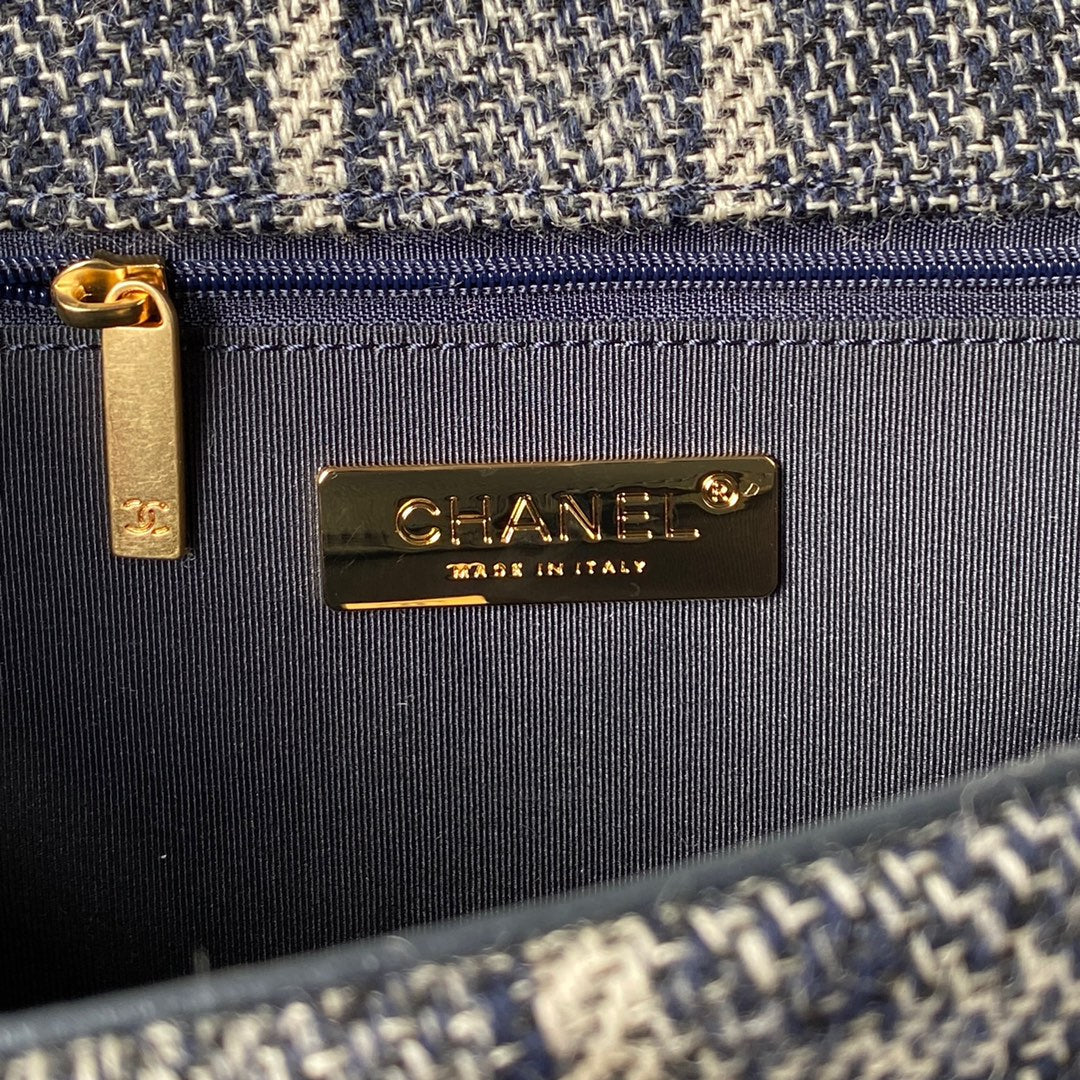 Tweed Flap Shoulder Bag