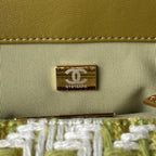 Tweed Flap Shoulder Bag