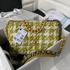 Tweed Flap Shoulder Bag