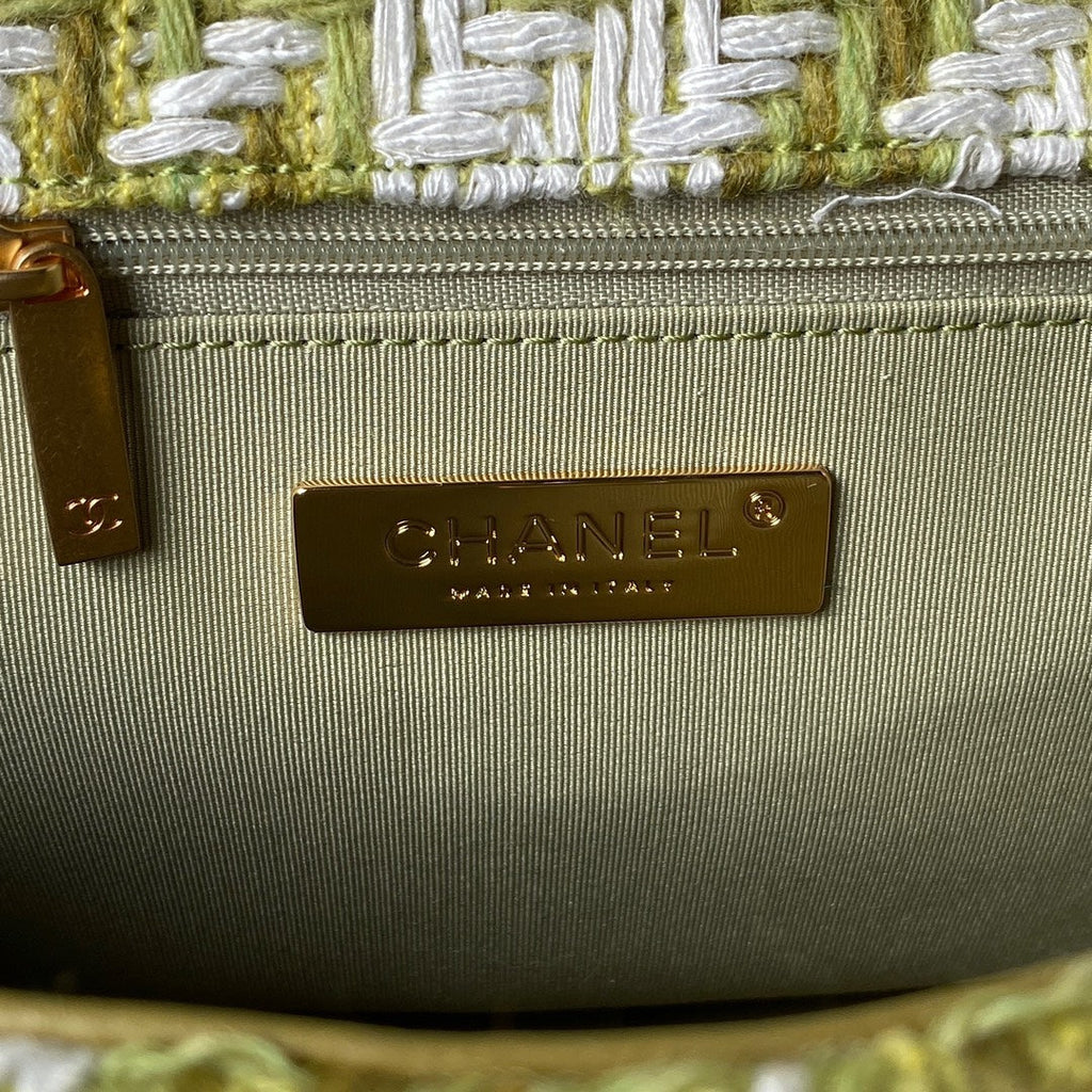 Tweed Flap Shoulder Bag