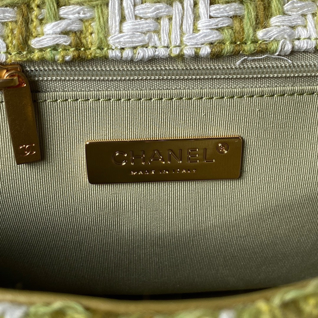 Tweed Flap Shoulder Bag