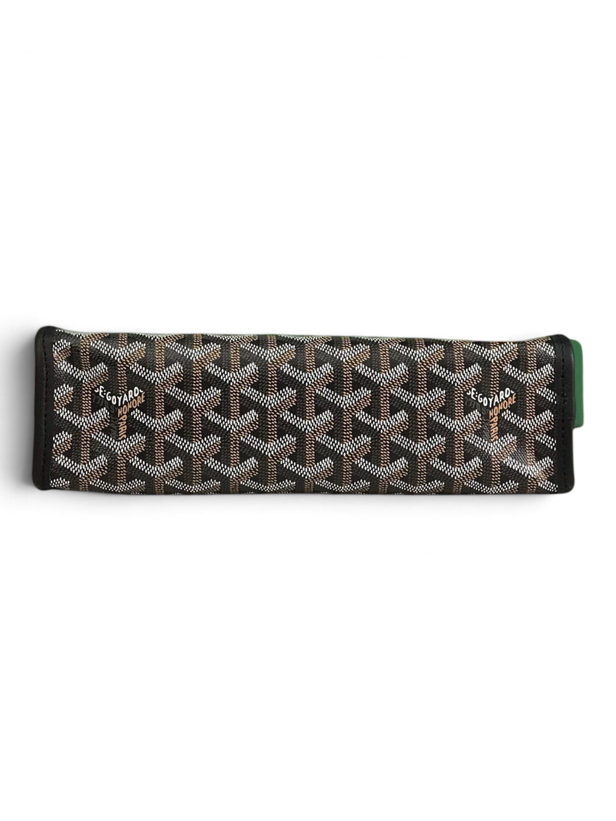 SWORD LUXURY Jouvence toiletry bag in signature Goyardine canvas with leather trim, displayed with gift packaging.