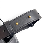 SWORD LUXURY Bottega Veneta Cassette Bowling Bag siyah deri omuz askısı detayı ve altın tonlu metal düğmeler