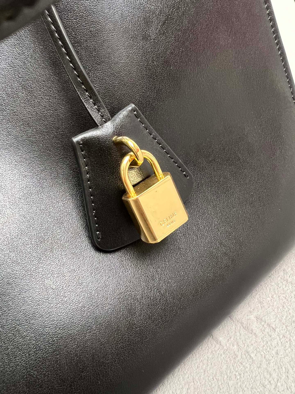 Cabas 16 Structured Cowhide Leather Tote Bag