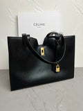 Cabas 16 Structured Cowhide Leather Tote Bag