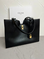 Cabas 16 Structured Cowhide Leather Tote Bag