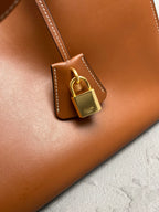 Cabas 16 Structured Cowhide Leather Tote Bag